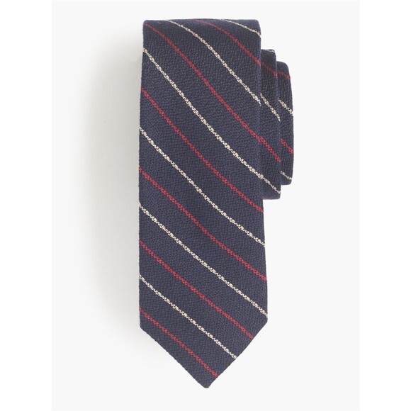 J. Crew Other - J.Crew Wool Silk Stripe Tie in Atlantic Navy | One Size